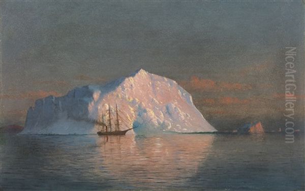 Icebergs, Labrador Oil Painting by William Bradford