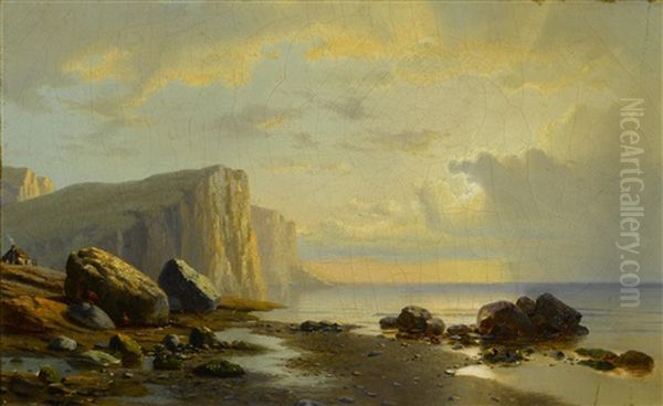 Sunset On The Coast Of Labrador Oil Painting by William Bradford