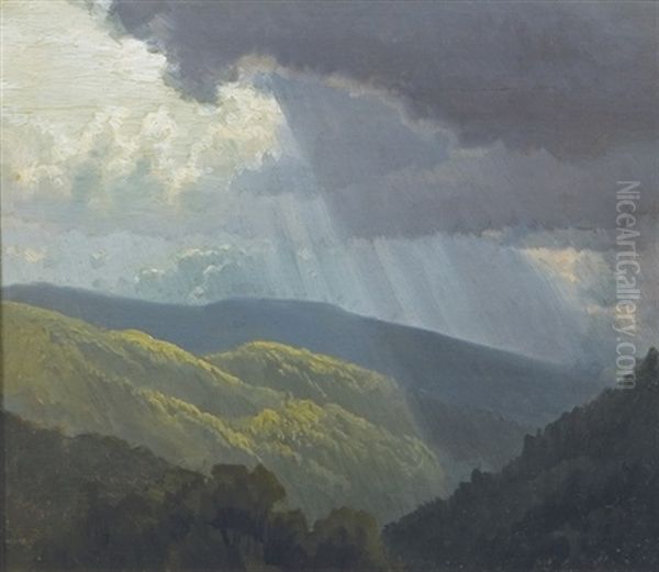 Approaching Storm, Sierra Nevadas Oil Painting by William Bradford