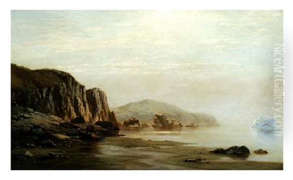 Low Tide, Labrador Oil Painting by William Bradford