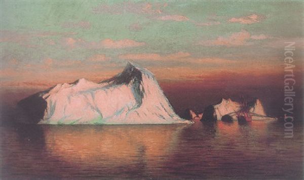 Arctic Scene Oil Painting by William Bradford