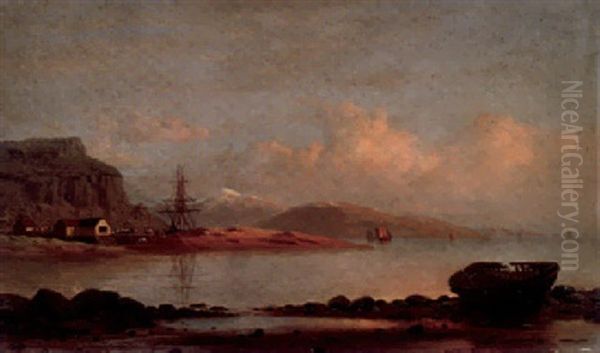 Sunset On The Labrador Coast Oil Painting by William Bradford