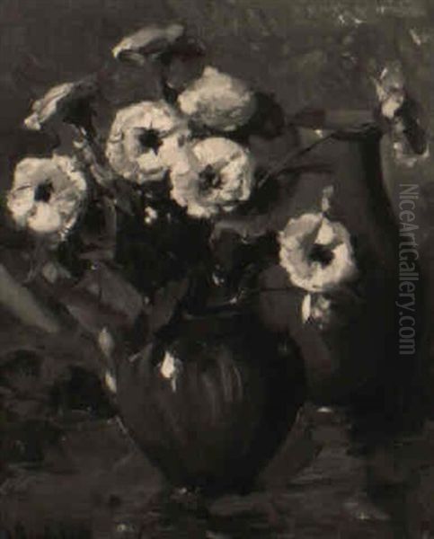 Floral Study Oil Painting by Eva Theresa Bradshaw