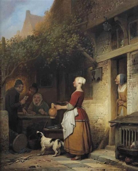 The Young Innkeeper by Ferdinand de Braekeleer the Elder