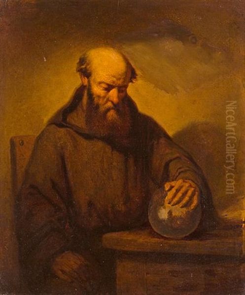 Contemplation Oil Painting by Ferdinand de Braekeleer the Elder