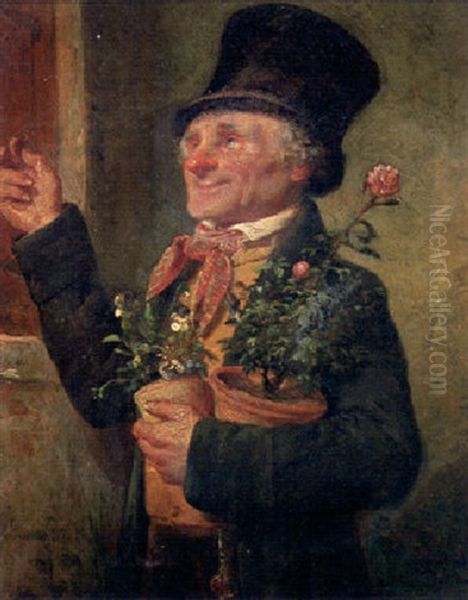 The Old Charmer by Ferdinand de Braekeleer the Elder