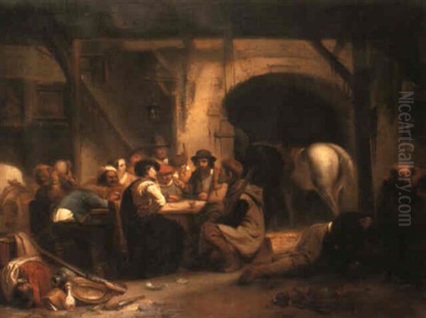 The Story Teller Oil Painting by Ferdinand de Braekeleer the Elder