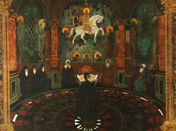 The Prayer Oil Painting by Leonid Brailowski