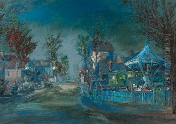 Fete Foraine Au Crepuscule Oil Painting by Alexei Konstantinovich Korovin