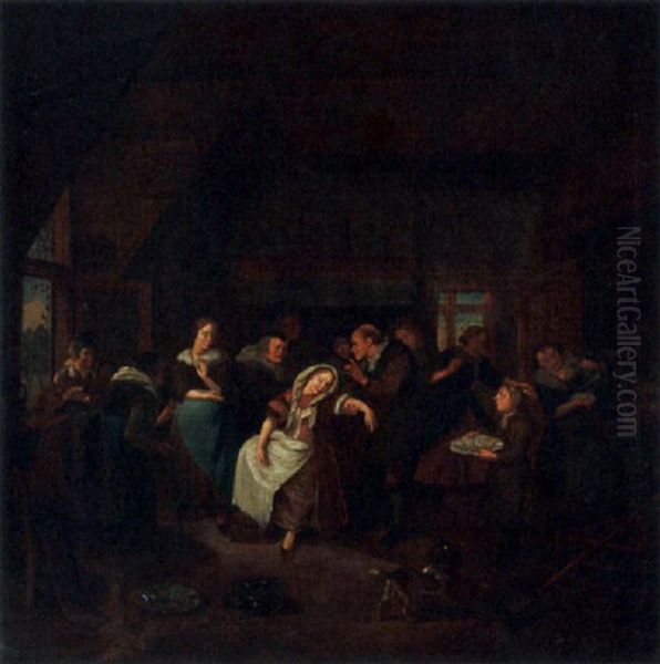 The Doctor's Visit Oil Painting by Richard Brakenburg