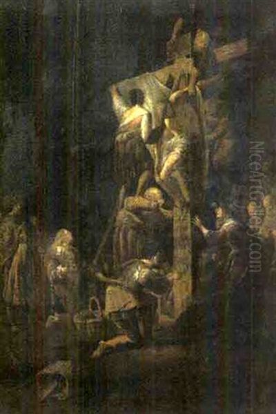 La Deposition Du Christ Oil Painting by Leonard Bramer