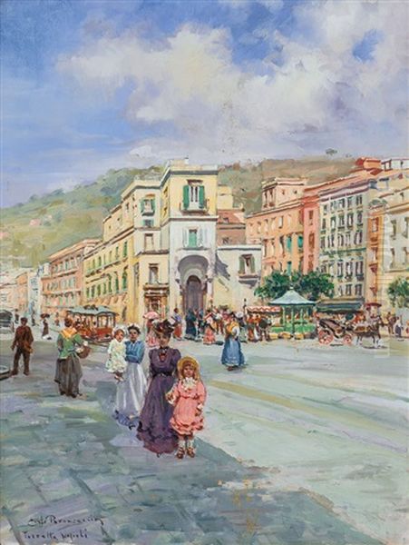 Torretta Oil Painting by Carlo Brancaccio