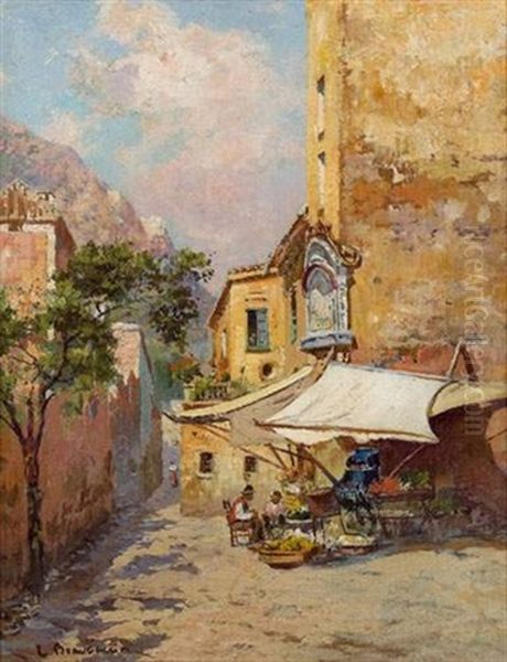 Amalfi, La Cote Rocheuse Oil Painting by Carlo Brancaccio