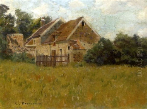 Chaumiere Dans Un Paysage Oil Painting by Carlo Brancaccio