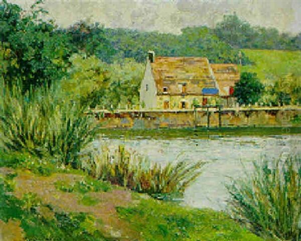 Moulin De Cernay (france) Oil Painting by Carlo Brancaccio