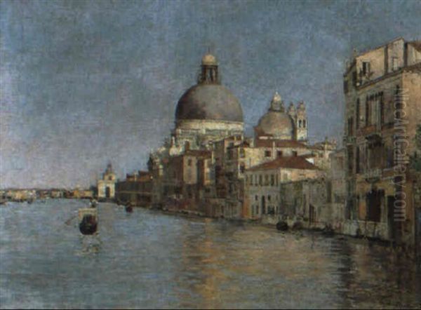 Il Canal Grande Alla Salute Oil Painting by Carlo Brancaccio