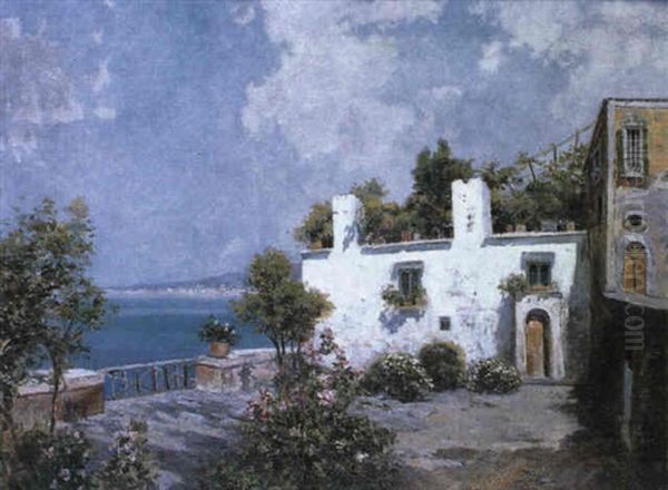 Vue Panoramique De Naples Oil Painting by Carlo Brancaccio