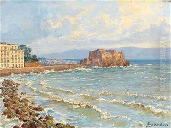 Castel Dell' Ovo, Napoli Oil Painting by Antonietta Brandeis