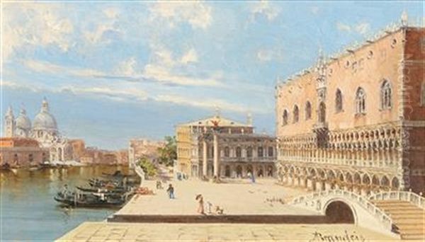 Venedig - Il Palazzo Ducale Oil Painting by Antonietta Brandeis