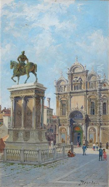 Colleoni Monument, Venice Oil Painting by Antonietta Brandeis