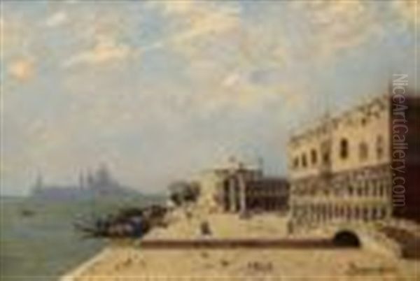 Palazzo Ducale, Venezia Oil Painting by Antonietta Brandeis