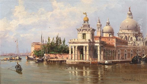 Punta Della Dogana, Venice Oil Painting by Antonietta Brandeis