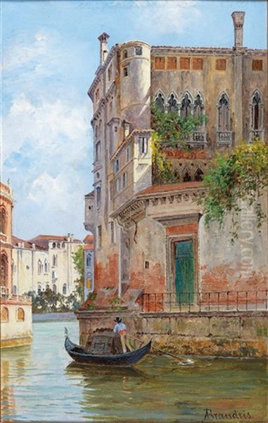 Palazzo Contarini, Venice Oil Painting by Antonietta Brandeis