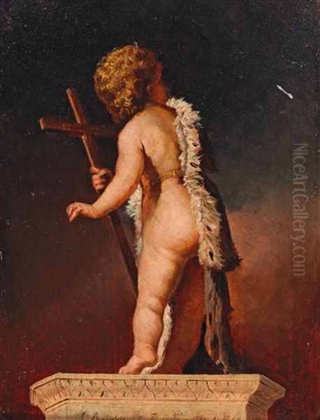 John The Baptist As A Boy Oil Painting by Antonietta Brandeis