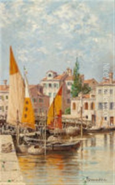 A View Of Venice Oil Painting by Antonietta Brandeis