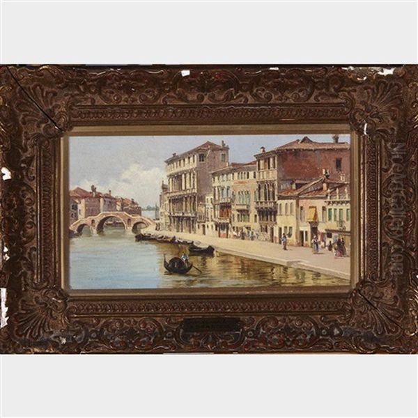 Grand Canal Venice Oil Painting by Antonietta Brandeis