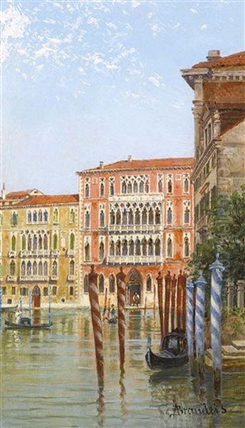 Palazzo Ca' Foscari, Venice Oil Painting by Antonietta Brandeis