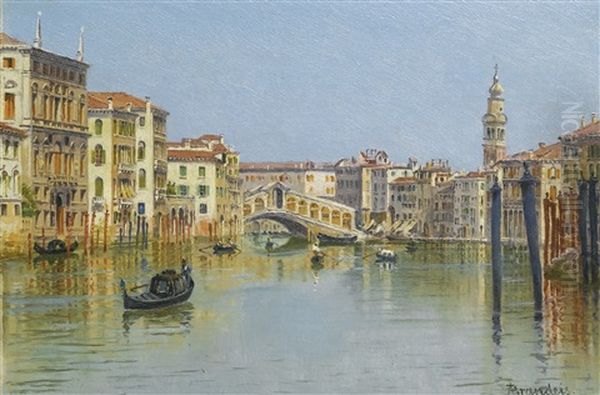 The Rialto Bridge, Venice Oil Painting by Antonietta Brandeis