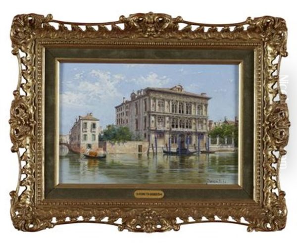 Palazzo Vendramin, Venice Oil Painting by Antonietta Brandeis