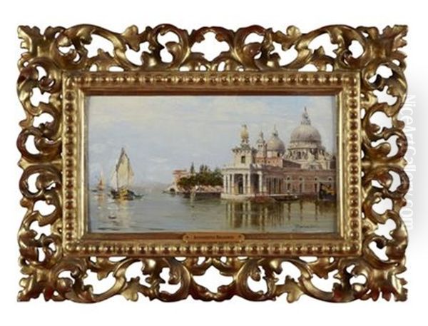 Santa Maria Della Salute And The Custom's House Oil Painting by Antonietta Brandeis