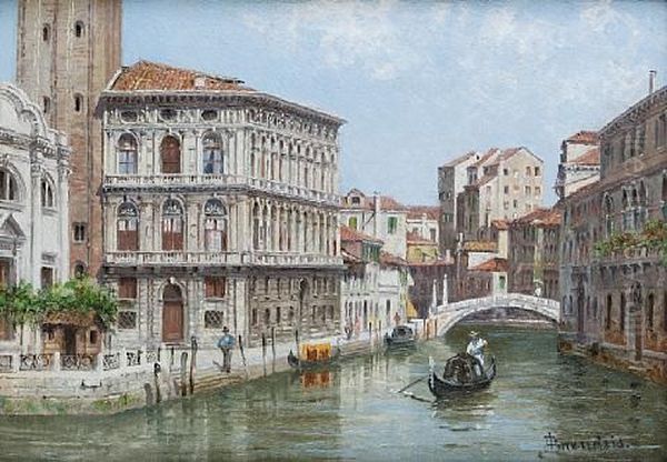 Piazza St. Marco, Venice (+ Palazzo Labia, Venice; Pair) by Antonietta Brandeis