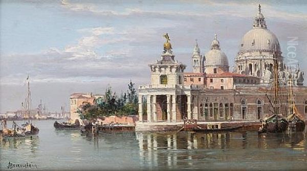 The Dogana, Venice (+ San Giorgio Maggiore, Venice; Pair) by Antonietta Brandeis