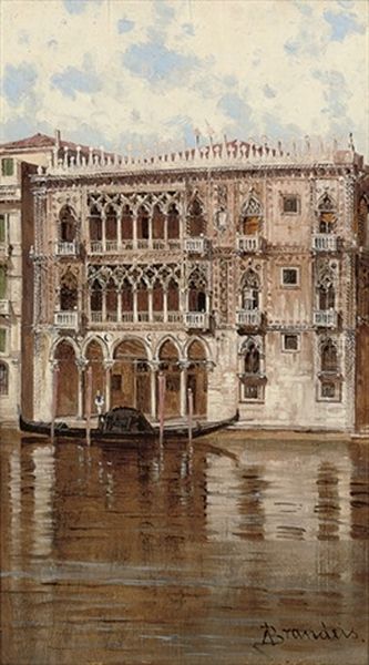 Palazzo Ca D'oro, Venice Oil Painting by Antonietta Brandeis