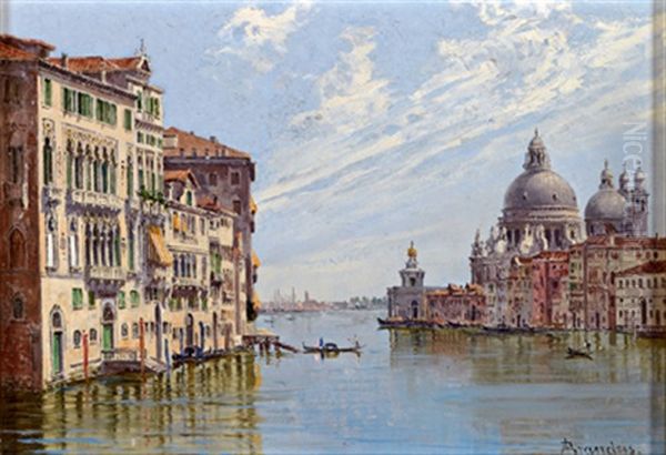 Canale Grande Mit S. M. Salute, Venedig Oil Painting by Antonietta Brandeis