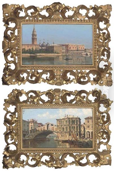 Il Molo Di San Marco (+ Ponte Di Rialto E Palazzo Camarlenghi, Venezia; 2 Works) by Antonietta Brandeis