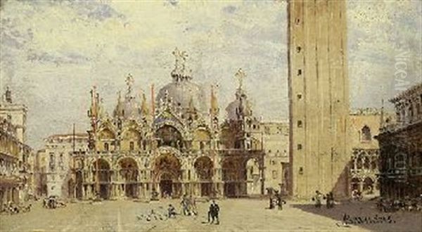 Blick Auf San Marco, Venedig Oil Painting by Antonietta Brandeis