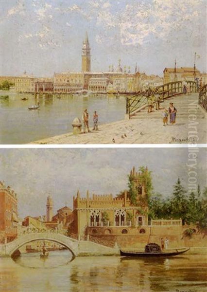 Grand Canal Oil Painting by Antonietta Brandeis