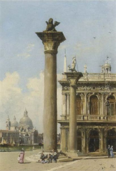 A View Of The Piazzetta San Marco, Venice Oil Painting by Antonietta Brandeis