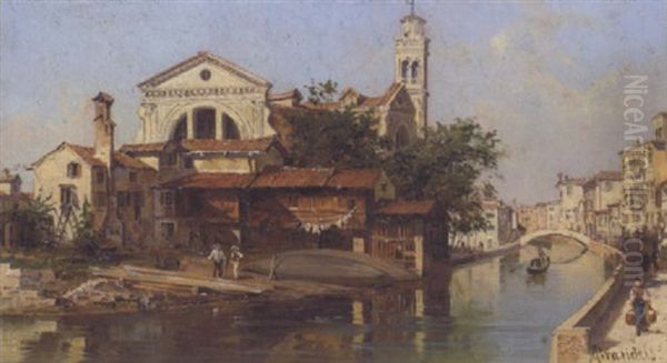 Chiesa San Trovaso, Venedig Oil Painting by Antonietta Brandeis