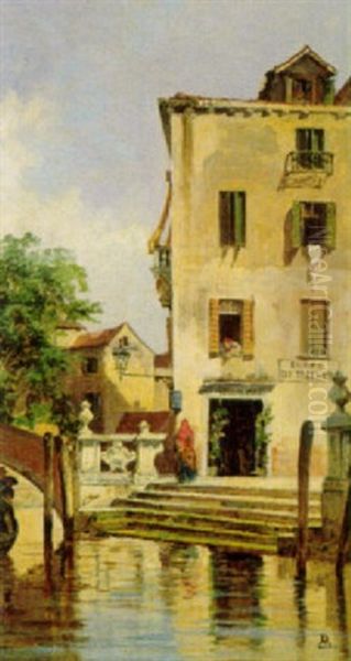 Scorcio A Venezia Oil Painting by Antonietta Brandeis