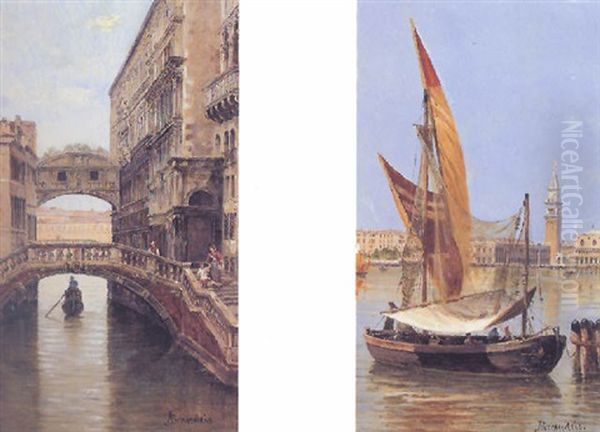 Bacino Di San Marco Oil Painting by Antonietta Brandeis