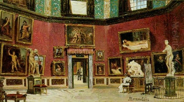 La Tribuna Nelle, Gallerie Degli Uffizi A Firenze Oil Painting by Antonietta Brandeis