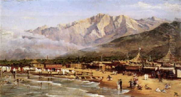 Strand Von Marina Di Carrara Oil Painting by Antonietta Brandeis