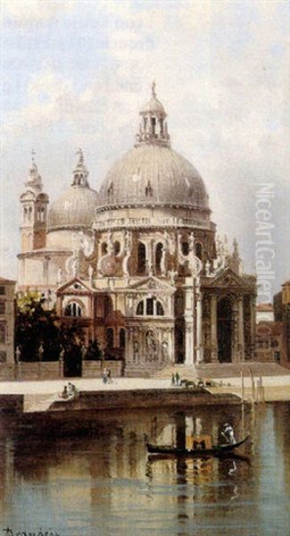 The Church Of Santa Maria Della Salute, Venice Oil Painting by Antonietta Brandeis