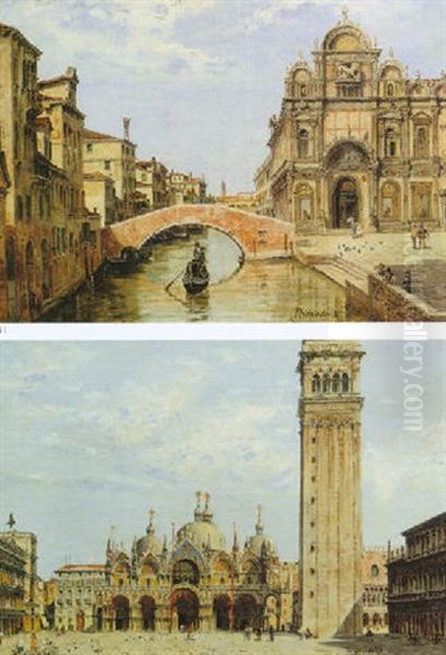 Piazza San Marco Oil Painting by Antonietta Brandeis