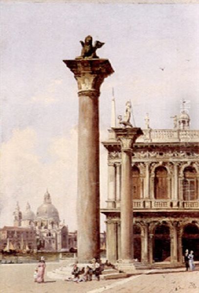 Piazza San Marco Oil Painting by Antonietta Brandeis